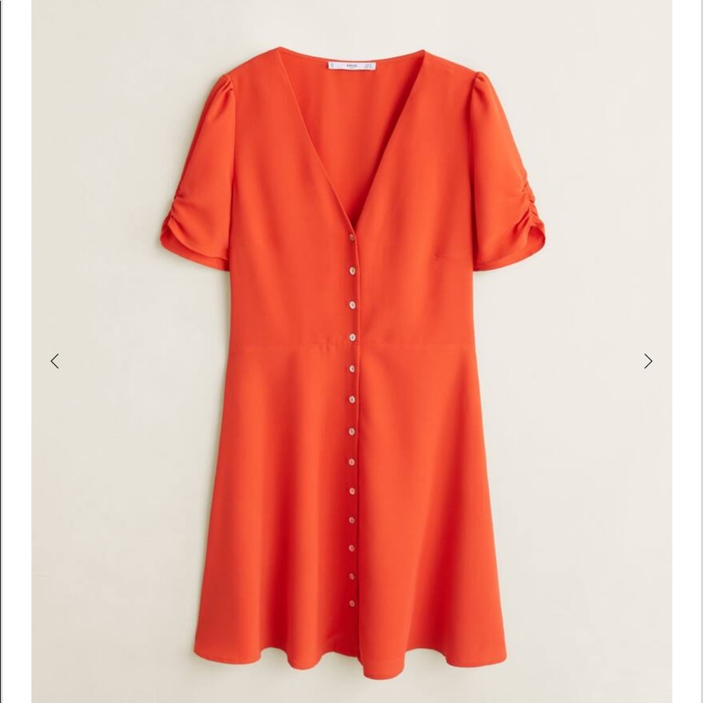 Red mango dress